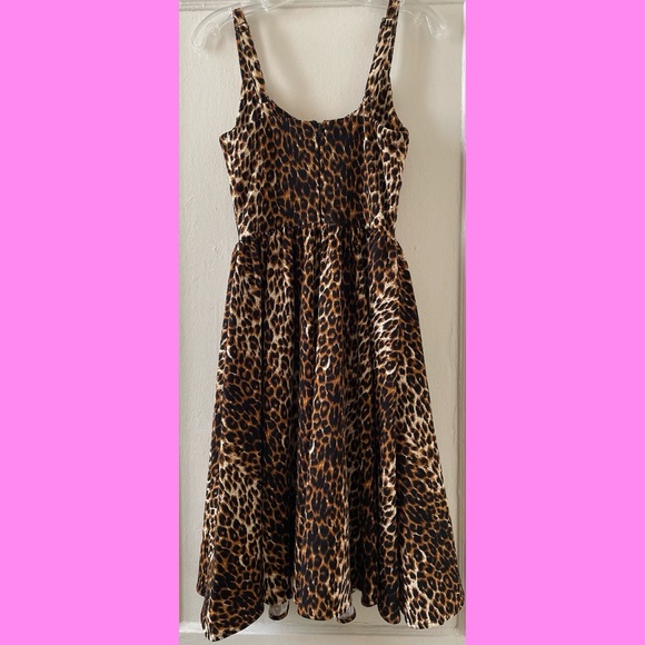 Vixen By Micheline Pitt Leopard Print 1950’s Dress - Picture 2 of 6